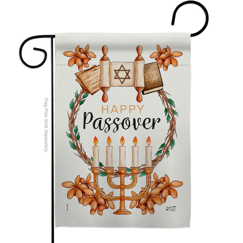 Drapeau de jardin à 2 côtés en polyester 19 x 13 po
