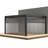 Dark Gray Pergola Pull-Down Privacy Screen