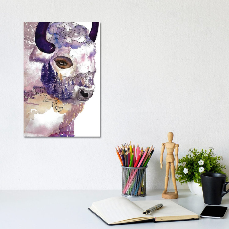 Buffalo by ANDA Design - Wrapped Canvas Gallery-Wrapped Canvas Giclée
