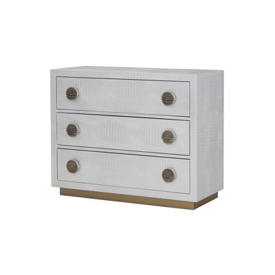 Armoire console argentée