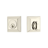 Quincy Single Cylinder Deadbolt For 1-3/8" To 2-1/8" Door Unlacquered Brass Finish