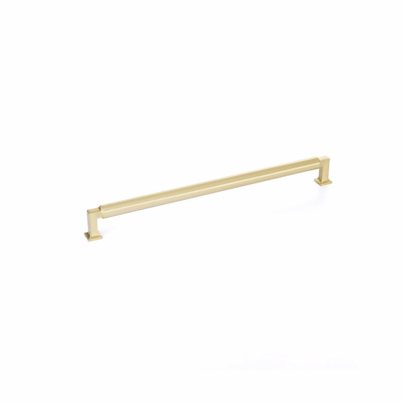 Haniburton Appliance Pull, Satin Brass, 10"