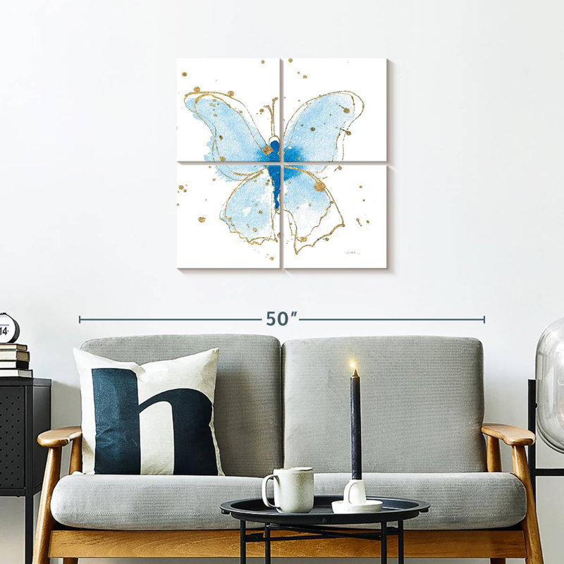 Papillons dorés Brampt V, H 26 po x l 26 po
