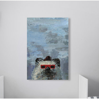 Sylmar Red 3D Glasses Print on Wrapped Canvas