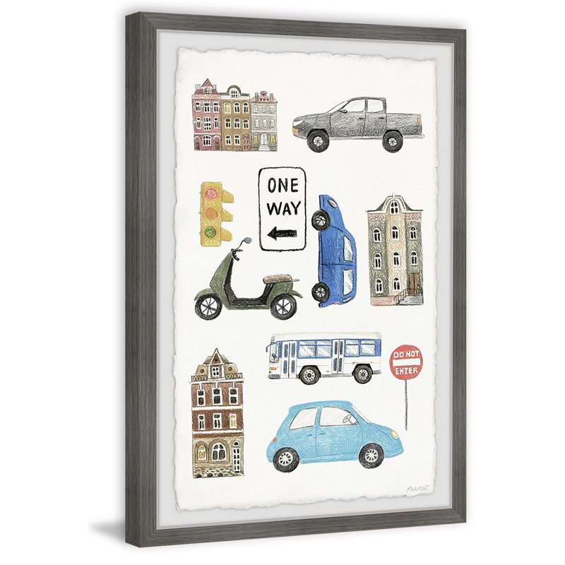 Birchfield One Way, reproduction encadrée, H 24 po x l 16 po x P 1,5 po