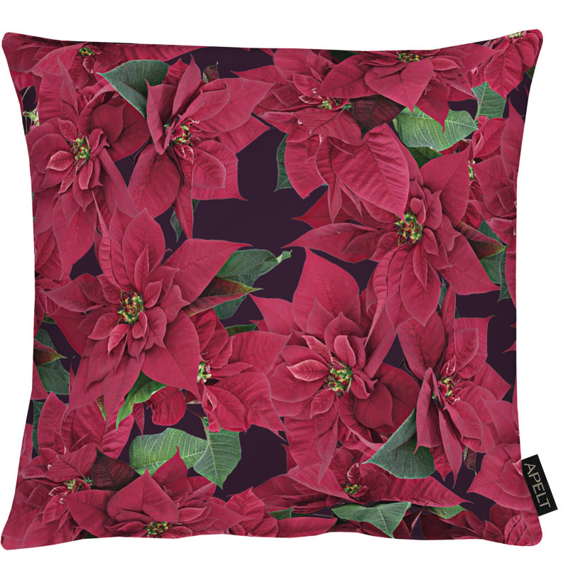 Square Cushion, Red, 48cm H x 48cm W x 5cm D