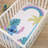 NoJo Disney Stitch Infant Bedding Blue, Teal, Lime, Lavender, and White Living the Dream Photo Op Fitted Crib Sheet