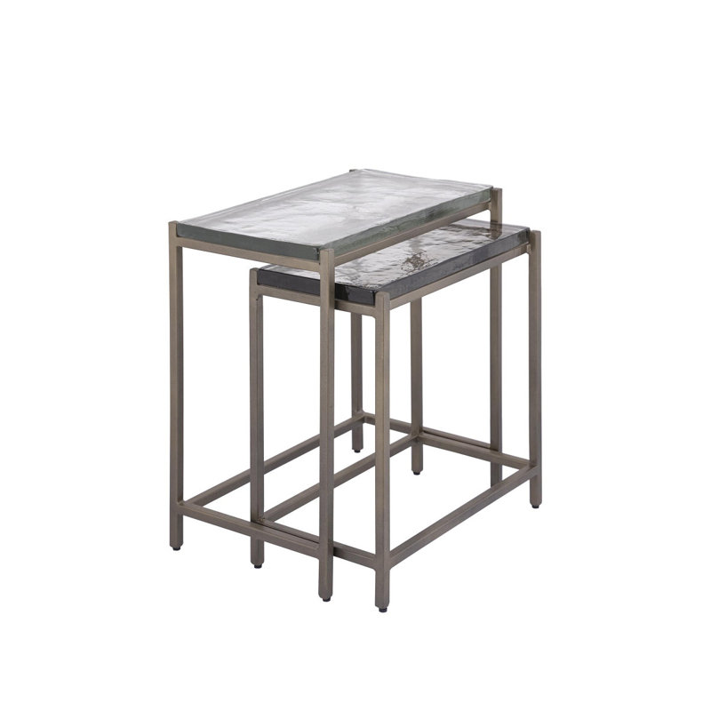 Lucinde Glass Top Nesting Tables