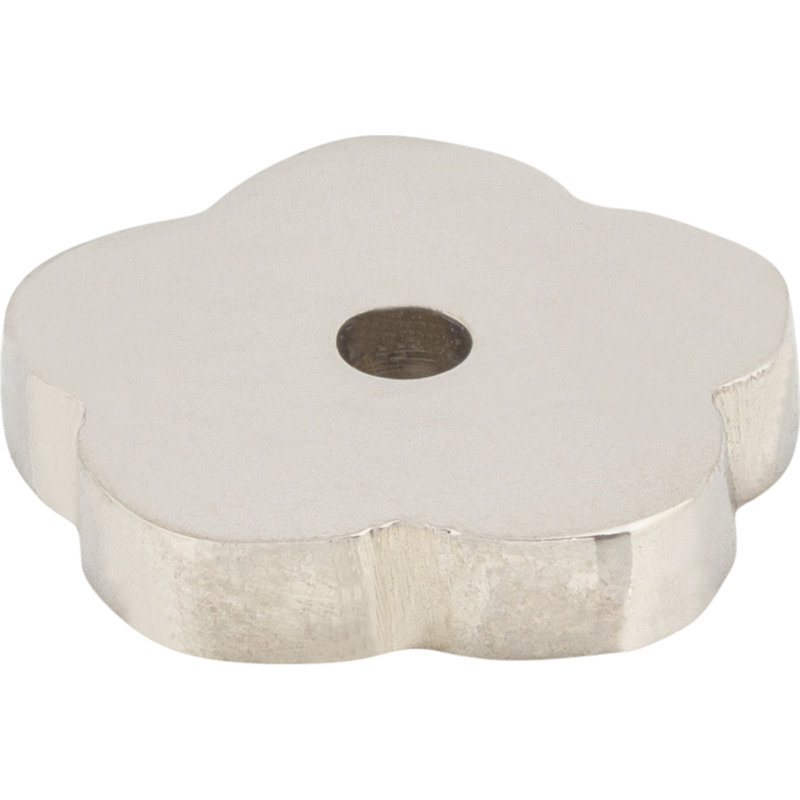 Aspen II Flower  Backplate, Polished Nickel