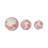 Decorative Stoneware Ceramic Orbs with Traditional Artistic Design for Classic Accents and Elegant Styling Set of 3.