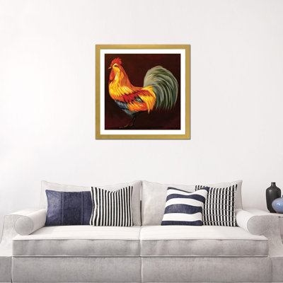 «Pretty Rooster» par Debbie Criswell - reproduction d'art