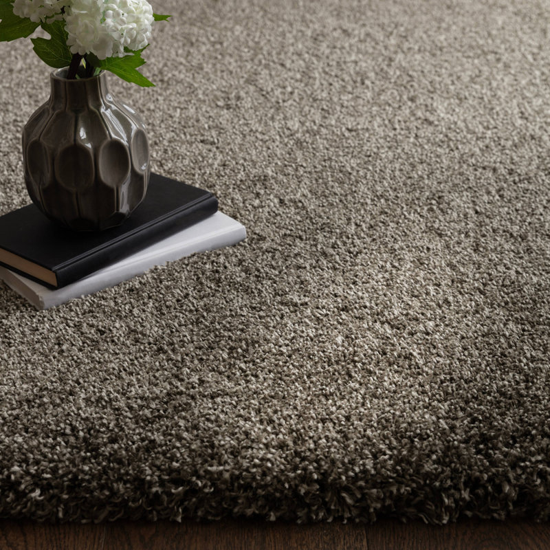 Taiwo Shaggy Taupe Area Rug, Rectangle 200 x 290 cm
