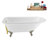 62" Streamline Clawfoot Tub,Tray,Drain, Clawfeet-101628983-102218226