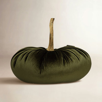 Velvet Pumpkin Holiday Accent