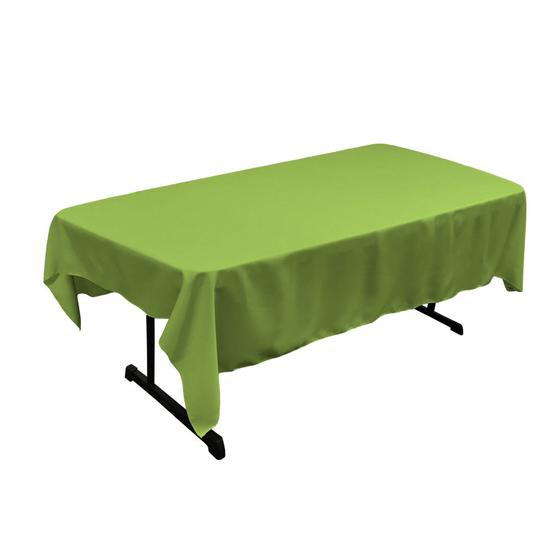 Rectangular Stain-Resistant Polyester Tablecloth - Basics by Wayfair™, Lime, 90" x 60"