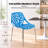 Asbury Stackable Dining Chair with Floral Cutout Back and Stainless Steel Legs – Modern Metal Side Chair for Kitchen, Dining Room, or Restaurant-2141165621-2036437883