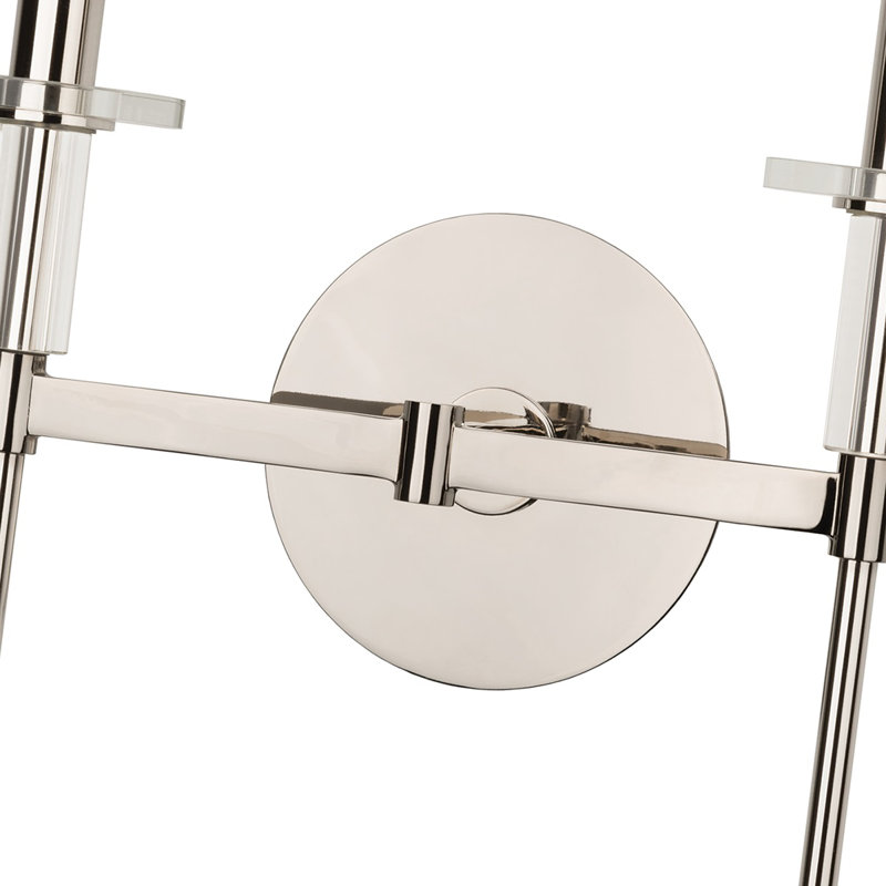 Amherst 2 - Light Armed Sconce, Polished Nickel