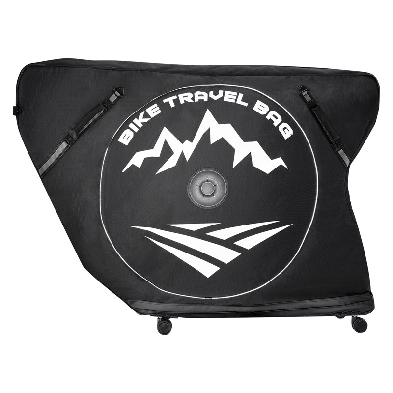 Triathlon Bike Travel Bag, Transport Bicycle Storage Carry Bag with TSA Lock & Dual Zipper, Triathlon Bicycle Case Max. Wheelbase 106 cm for Travel, Outdoor Use, Train Airplane Subway Transport
