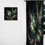 Gersemi - Or et bleu The Fractal capitulation II - Rideau fractal - Velours obscurcissant - 1 panneau-519877330