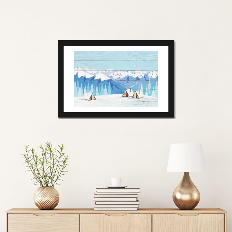 « arctique gather » par "5by5collective, impression sur toile tendue, H 16 po x l 24 po x P 1 po, Papier d'art encadré noir