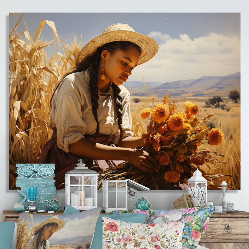 «African Harvest Abundance V», reproduction sur toile, Toile tendue, H 24 po x l 32 po x P 1 po