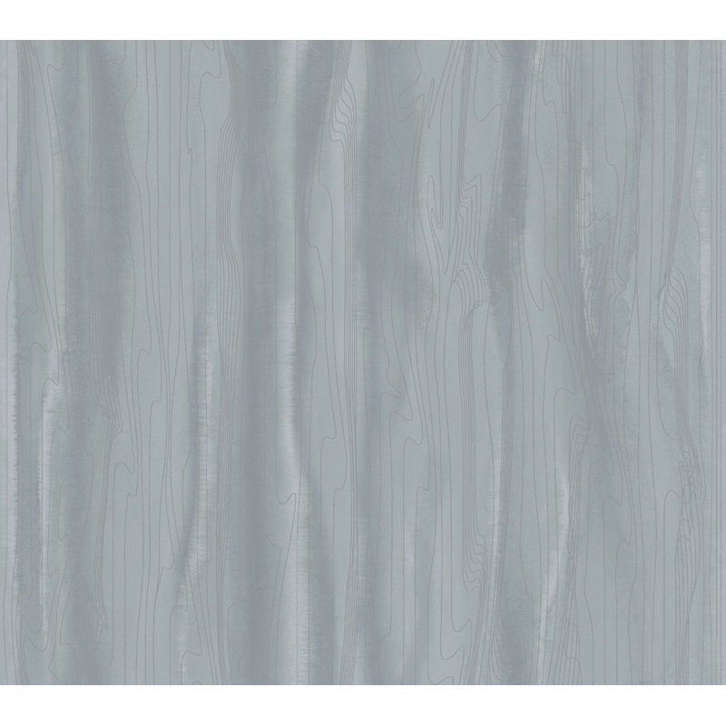 Rouleau de papier peint L 27 pi x l 27 po Dunkirk, Bleu / argent
