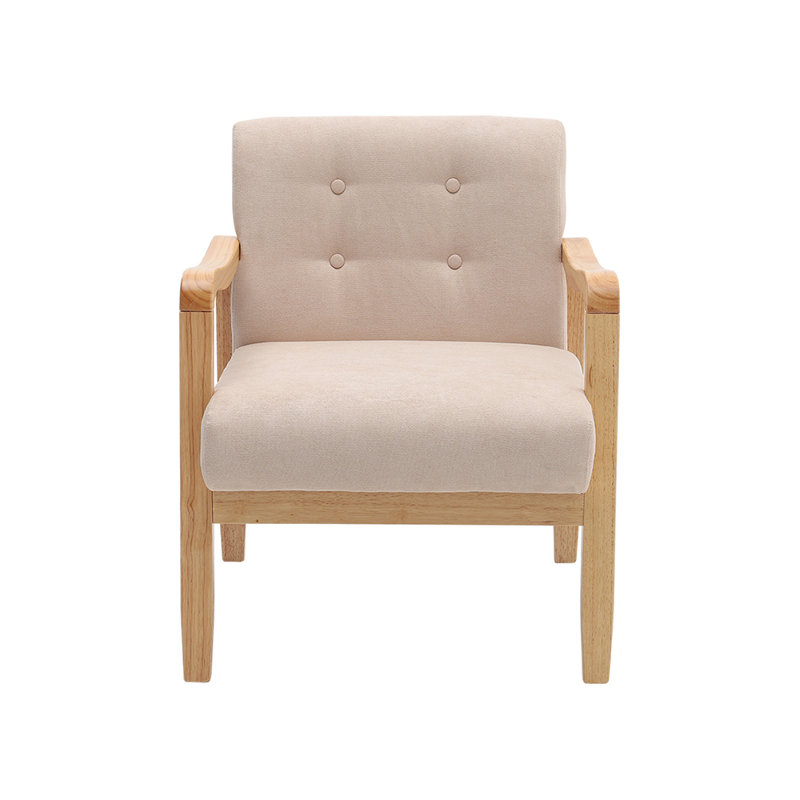 Upholstered Armchair, Beige