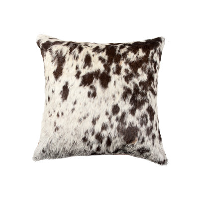 Torino Animal Print Leather/Suede Throw Pillow