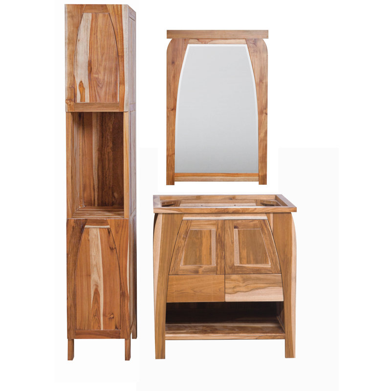 Comptoir de meuble-lavabo simple 21 "brun