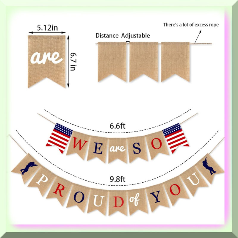 Cotton Candy Bunting Banner 39ft Orange Pink Triangle Flags