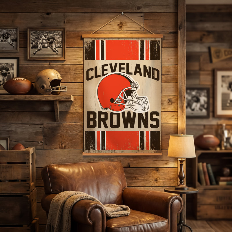 Tapisserie murale 24 po x 36 po Cleveland Browns, Browns de Cleveland