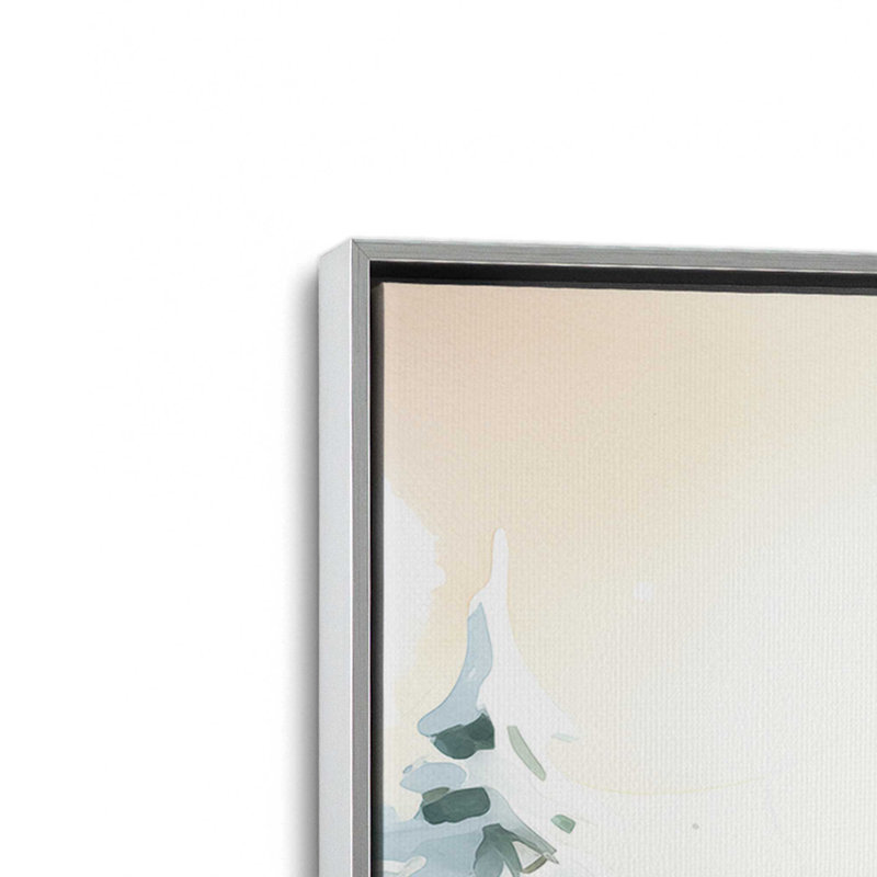 «The Most Wonderful Snowman» par Heidi Kuntz, reproduction d'art, Toile avec cadre, Argent, L 32 po x H 48 po