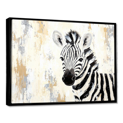 Reproduction sur toile zébrée minimaliste III