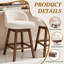 Tabouret de comptoir pivotant H 26 po Martina-132138019-138212823