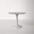 Lourdes Round Stone Top with Iron Base Dining Table