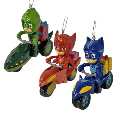 Ornement suspendu PJ Masks © avec véhicule
