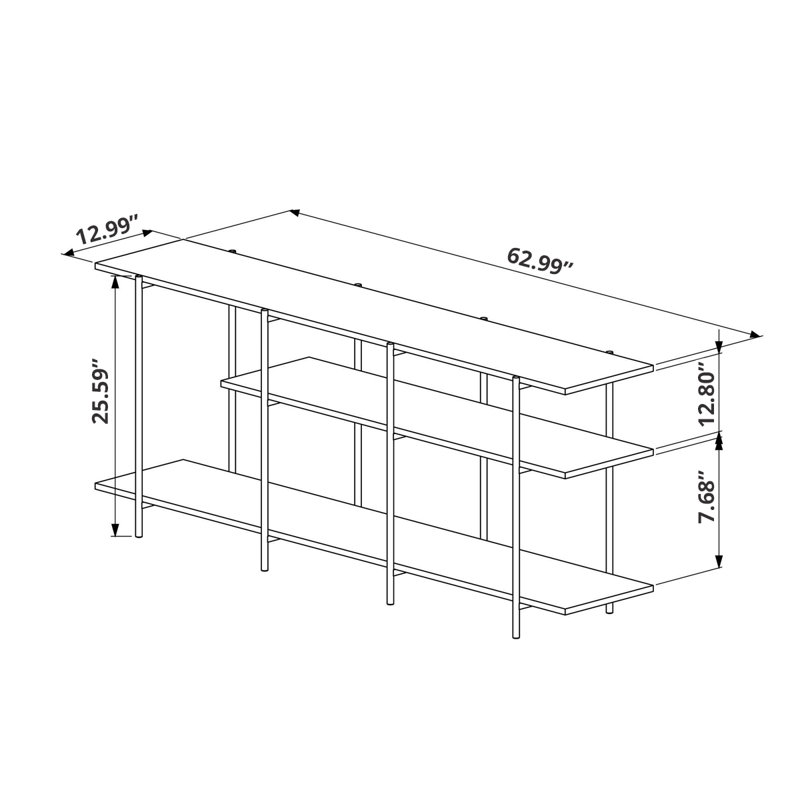 Caniff 63'' Console Table
