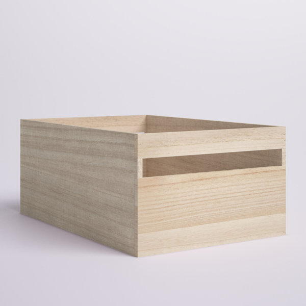 Dotted Line™ Paulownia Wood Basket 