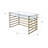 Sandon Glass Top Metal Base Writing Desk