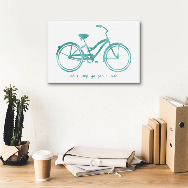  «Bike 1» par Erin Clark, art mural sur toile, 26 po x 18 po, H 12 po x l 18 po x P 0,75 po