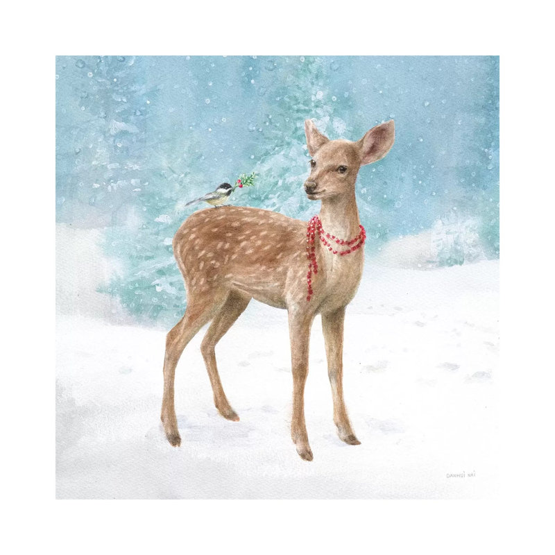 Woodland Celebration VI by Danhui Nai - Wrapped Canvas Gallery-Wrapped Canvas Giclée, 30.48 cm H x 30.48 cm W