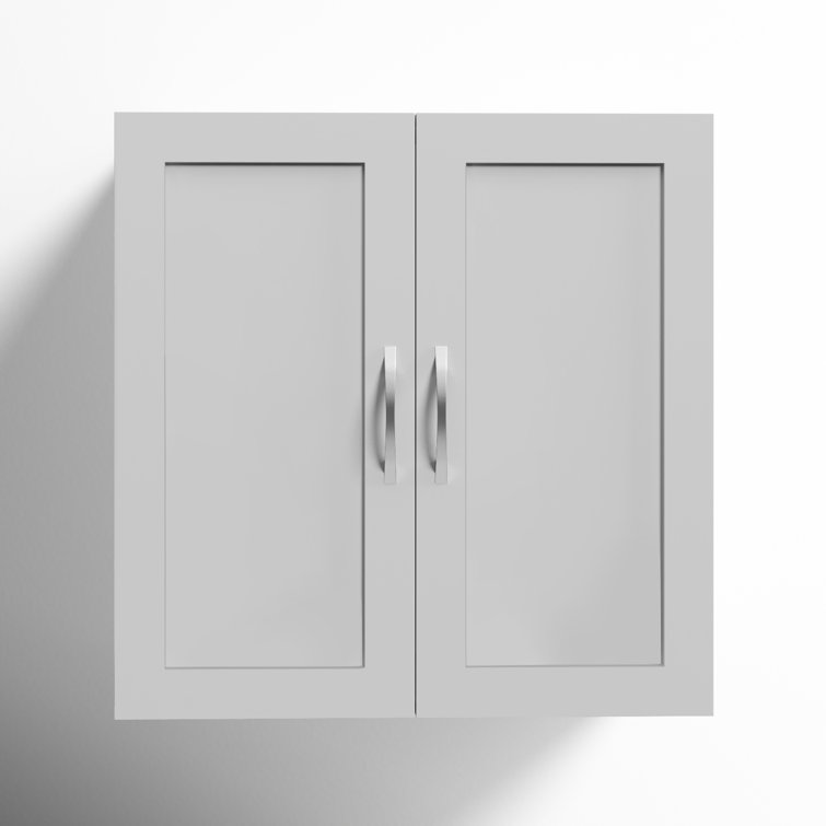 Style Selections 18.7 W x 25.79 H White 4-Tier Door & Wall Mount Metal Cabinet Door Mounting Kit - Each