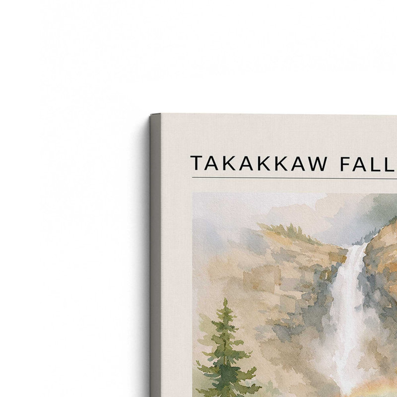 Takakkaw Falls, reproduction d'art sur toile, 32 po x 48 po, Toile tendue