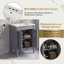 Armoire de meuble-lavabo simple 24 po avec lavabo de comptoir et grandes tablettes de rangement à 2 niveaux-2140805762-2141138965