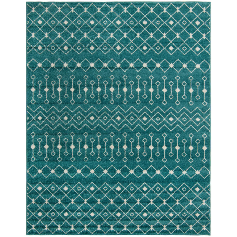 Geometric Indoor Rug, Rectangle 7'10" x 10'