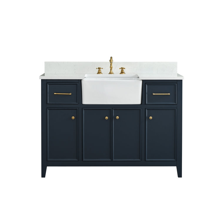 Giffords 48'' Single Bathroom Vanity with Engineered Stone Top