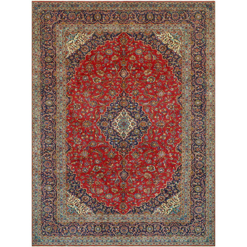 Khusbu Distressed Ghafoor Red Rug