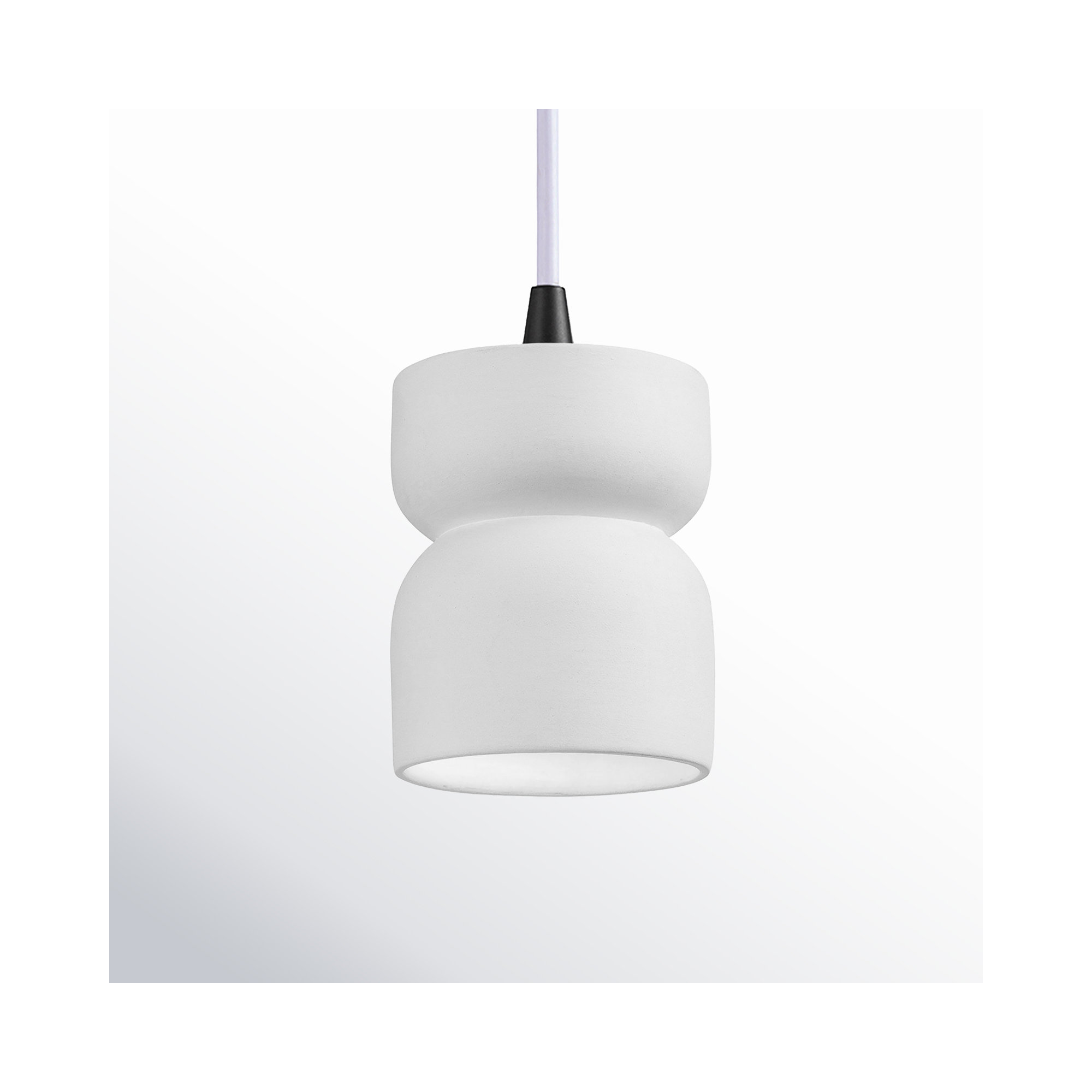 Nysta Ceramic Dimmable Pendant, Antique Copper, Matte Black
