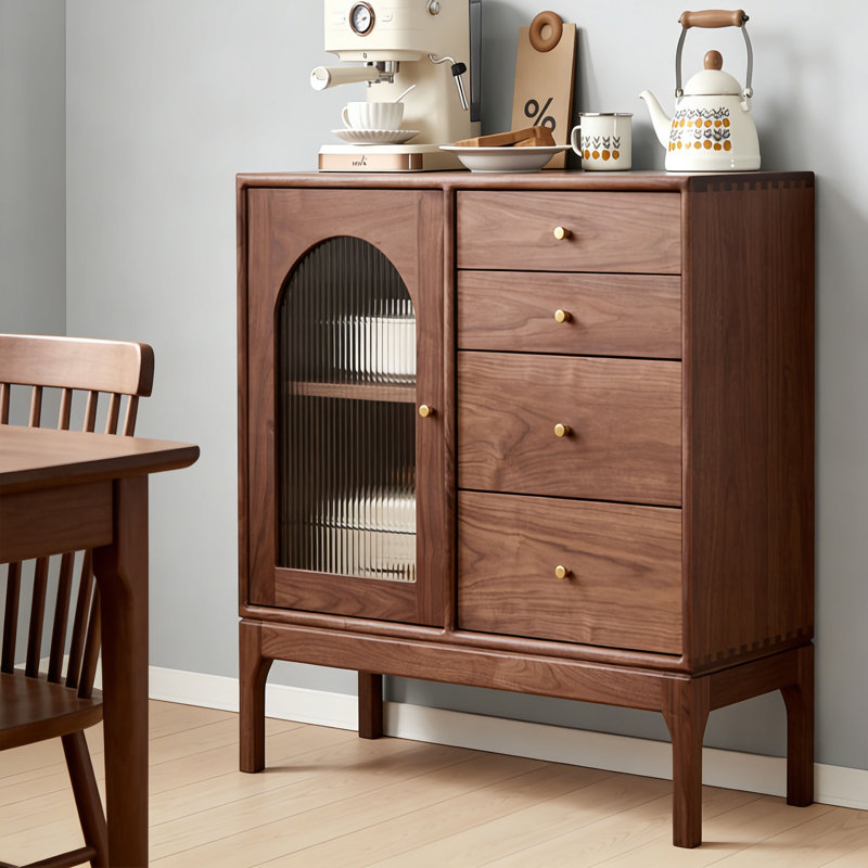 Commode d'appoint multifonctionnelle en bois massif, H 35,43 po x l 31,49 po x P 15,74 po