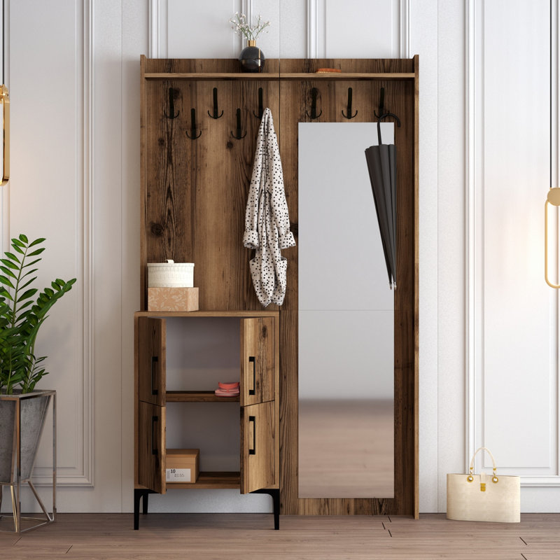 Arvydas Hall Tree with Shoe Storage